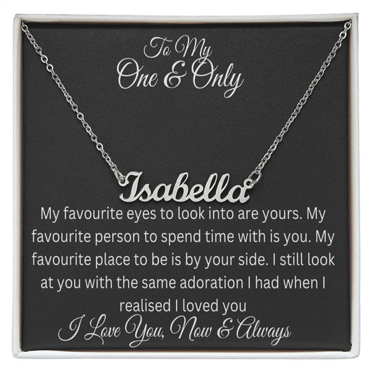Personalised Name Necklace for One and Only