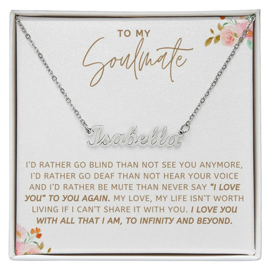 Personalised Name Necklace for Soulmate