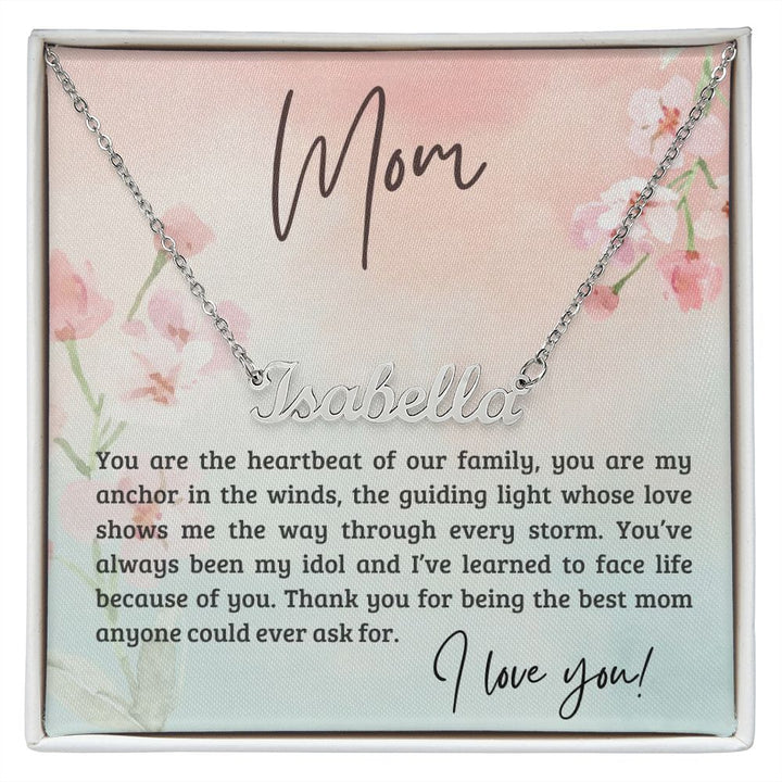 Personalise Moms Name on Necklace