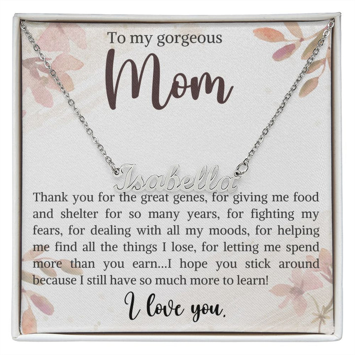 Personalised Name Necklace for Mom
