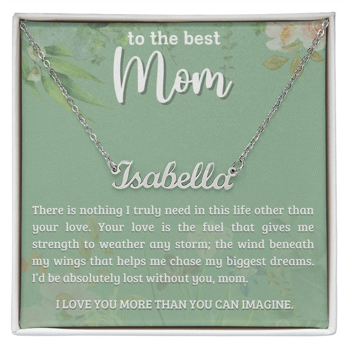 Personalised Name Necklace for Mom