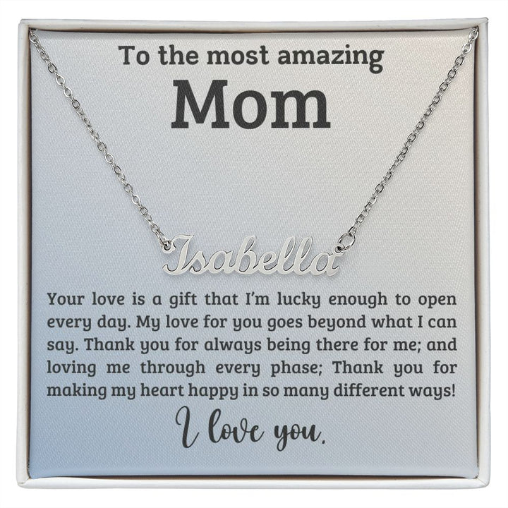 Personalised Name Necklace for Mom