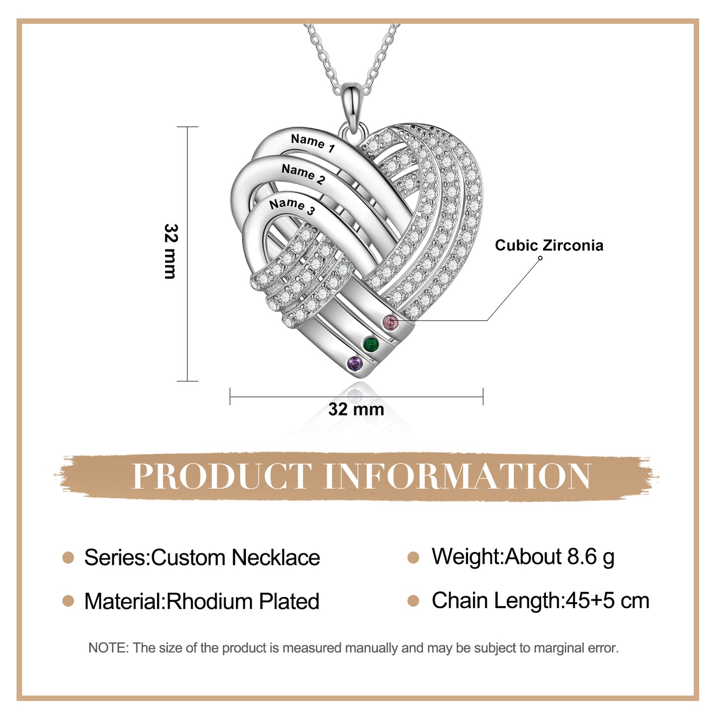 Custom Heart Necklace